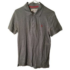 Jack Wills Classic‎ Gray Polo Shirt Mens size small S SM Red Logo